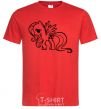 Men's T-Shirt Flutershy red фото