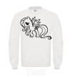 Sweatshirt Flutershy White фото