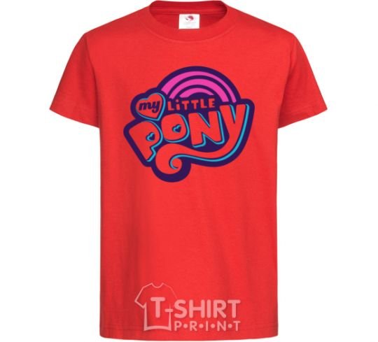 Kids T-shirt Logo My Little Pony red фото