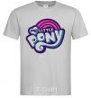 Men's T-Shirt Logo My Little Pony grey фото