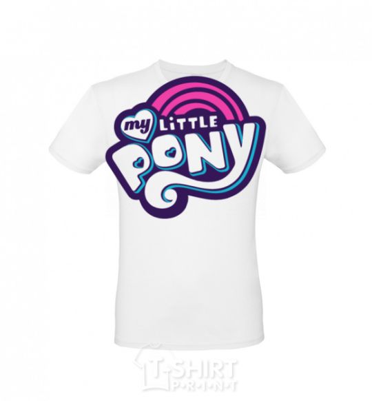 Men's T-Shirt Logo My Little Pony White фото