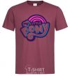 Men's T-Shirt Logo My Little Pony burgundy фото