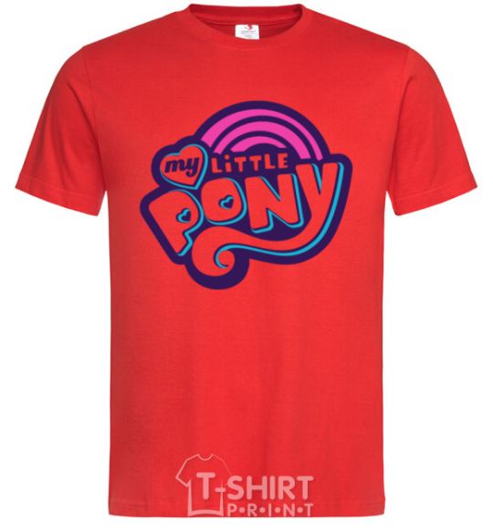 Men's T-Shirt Logo My Little Pony red фото