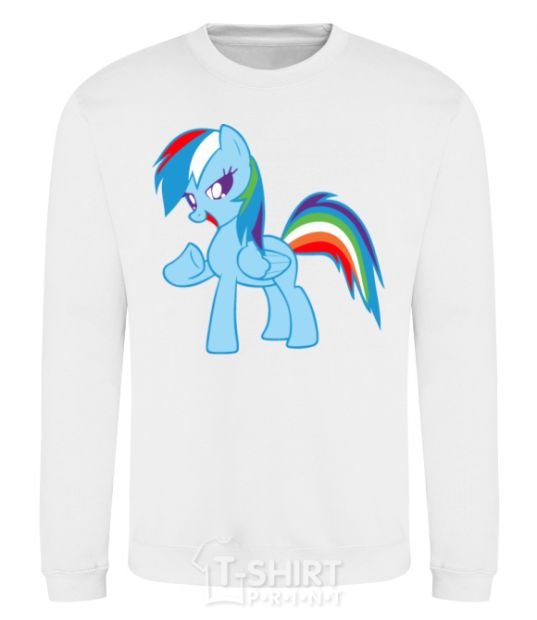 Sweatshirt Rainbow pony White фото