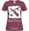 Женская футболка Cool logo DOTA Бордовый фото