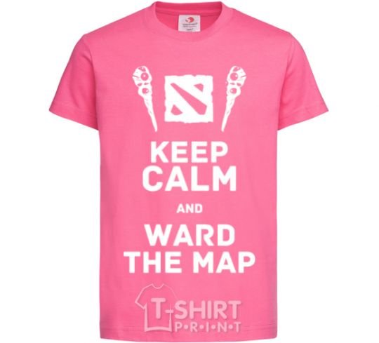 Kids T-shirt Keep calm and ward the map heliconia фото