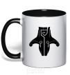 Mug with a colored handle Juggernaut black фото