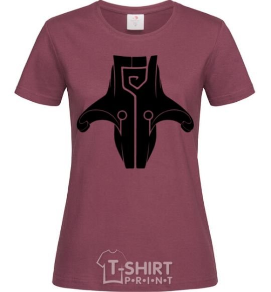 Women's T-shirt Juggernaut burgundy фото