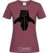 Women's T-shirt Juggernaut burgundy фото