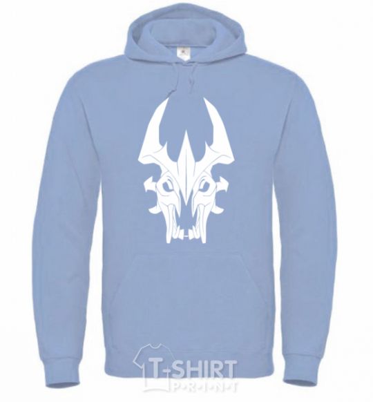 Men`s hoodie Shadow fiend sky-blue фото