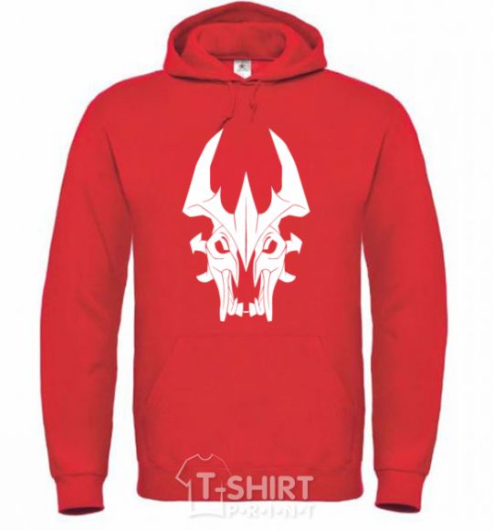 Men`s hoodie Shadow fiend bright-red фото