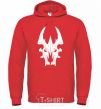 Men`s hoodie Shadow fiend bright-red фото