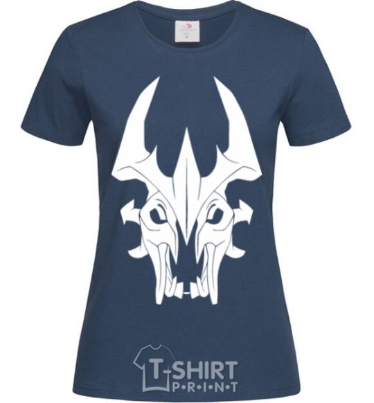 Women's T-shirt Shadow fiend navy-blue фото