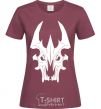 Women's T-shirt Shadow fiend burgundy фото