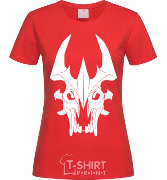 Women's T-shirt Shadow fiend red фото