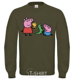Sweatshirt Peppa and George and their toys sand фото