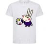 Kids T-shirt Hare and ball White фото