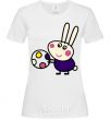Women's T-shirt Hare and ball White фото