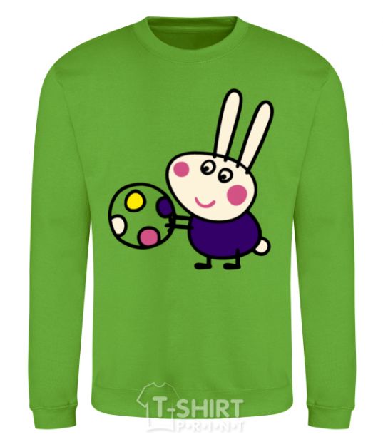 Sweatshirt Hare and ball orchid-green фото