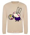 Sweatshirt Hare and ball sand фото