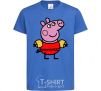 Kids T-shirt Peppa in a swimsuit royal-blue фото