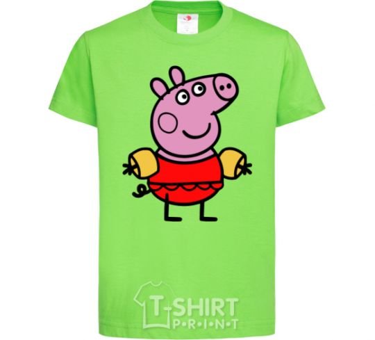 Kids T-shirt Peppa in a swimsuit orchid-green фото