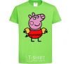 Kids T-shirt Peppa in a swimsuit orchid-green фото