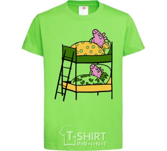 Kids T-shirt Peppa and George's dream orchid-green фото