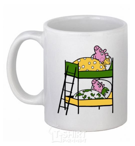 Ceramic mug Peppa and George's dream White фото