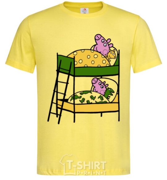 Men's T-Shirt Peppa and George's dream cornsilk фото