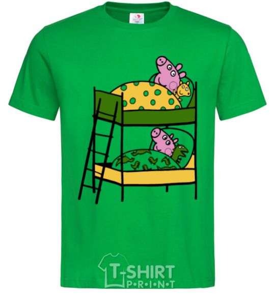 Men's T-Shirt Peppa and George's dream kelly-green фото