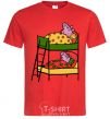 Men's T-Shirt Peppa and George's dream red фото