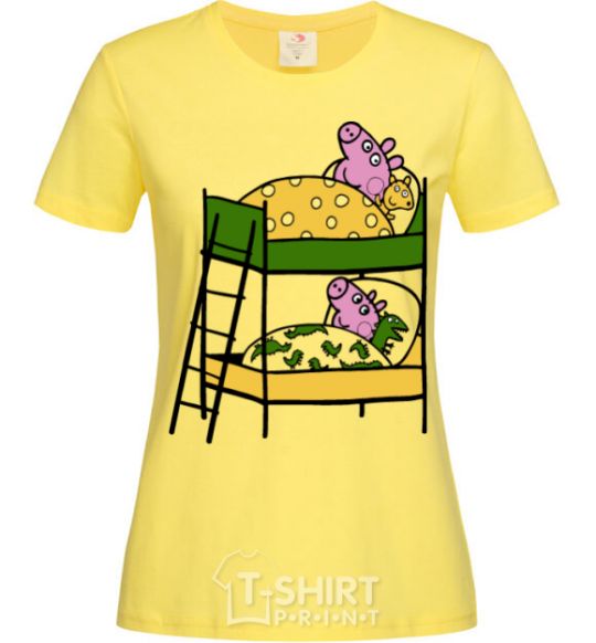 Женская футболка Пеппа и Джордж сон Лимонный фото