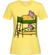 Women's T-shirt Peppa and George's dream cornsilk фото