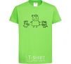 Kids T-shirt Peppa Pig Mama and George orchid-green фото