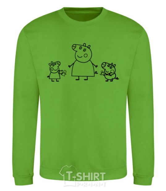 Sweatshirt Peppa Pig Mama and George orchid-green фото