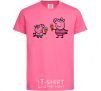 Kids T-shirt Peppa and George with ice cream heliconia фото