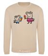 Sweatshirt Peppa and George with ice cream sand фото