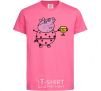 Kids T-shirt Daddy Pig Number One heliconia фото