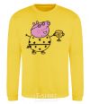 Sweatshirt Daddy Pig Number One yellow фото