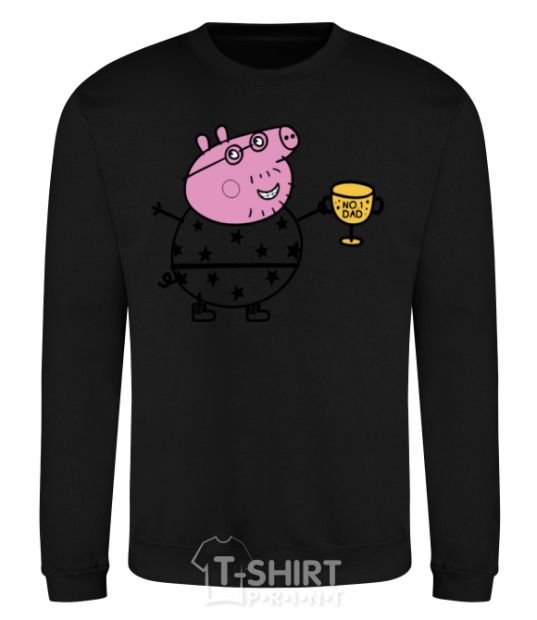 Sweatshirt Daddy Pig Number One black фото