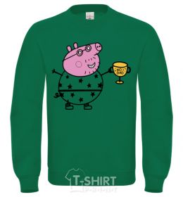 Sweatshirt Daddy Pig Number One orchid-green фото