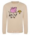 Sweatshirt Daddy Pig Number One sand фото