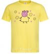 Men's T-Shirt Mama Pig in Flowers cornsilk фото