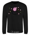 Sweatshirt Mama Pig in Flowers black фото
