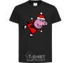 Kids T-shirt Peppa on skates black фото