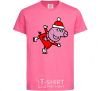 Kids T-shirt Peppa on skates heliconia фото