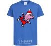 Kids T-shirt Peppa on skates royal-blue фото