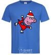 Men's T-Shirt Peppa on skates royal-blue фото