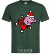 Men's T-Shirt Peppa on skates bottle-green фото